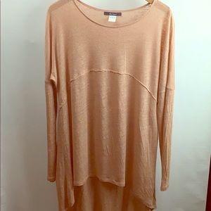 ANTHROPOLOGIE - BLUE TASSEL HI-LOW TUNIC